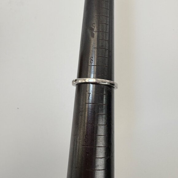 VTG Sterling Silver 925 Cubic Zirconia Pavé Set Band Statement Ring Size 6.5 - Picture 8 of 9